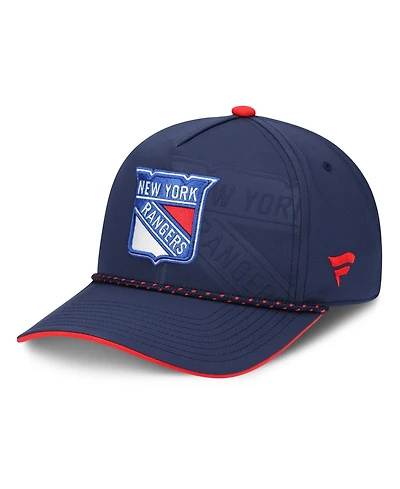 Fanatics Men's Navy New York Rangers On Stage Podium A-Frame Adjustable Hat
