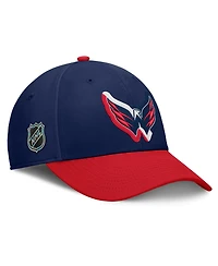 Fanatics Men's Navy/Red Washington Capitals Flex Fit Hat