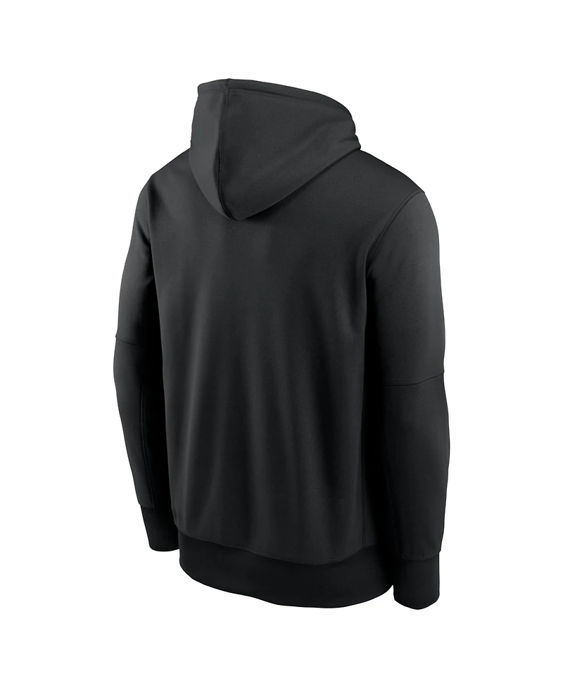 Nike Men's Black San Francisco Giants Primary Wordmark Therma Hoodie