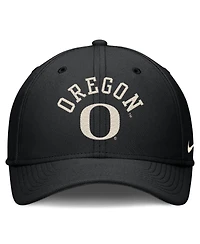Nike Men's Black Oregon Ducks Campus Prep Chained Arched Swooshflex Flex Hat