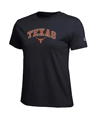 Champion Women's Black Texas Longhorns Arched Over Logo T-Shirt