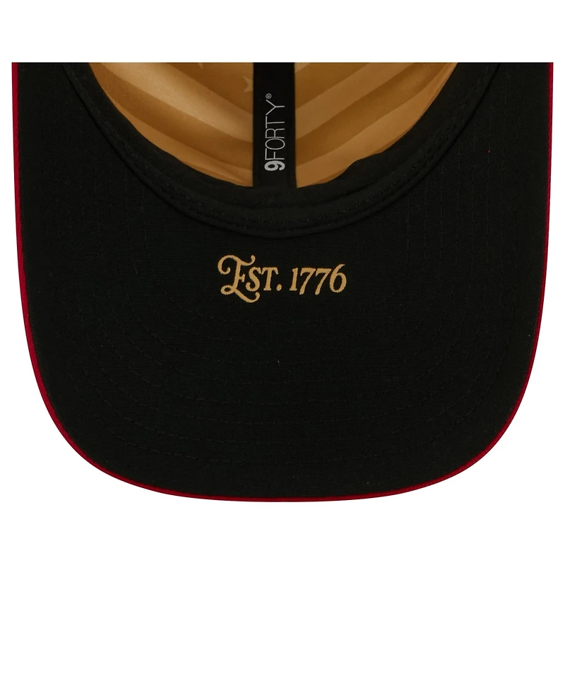 New Era Big Boys and Girls Cream/Red Athletics Usa 250 9FORTY M-Crown Adjustable Hat