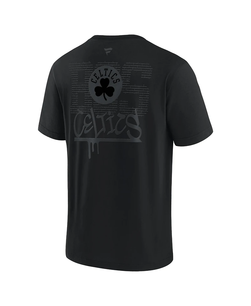 Fanatics Men's Boston Celtics Blackout Heavyweight T-Shirt