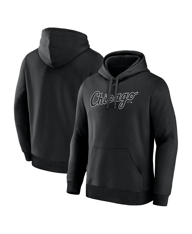 Logo Athletic Men's Black Chicago White Sox Wordmark Hoodie