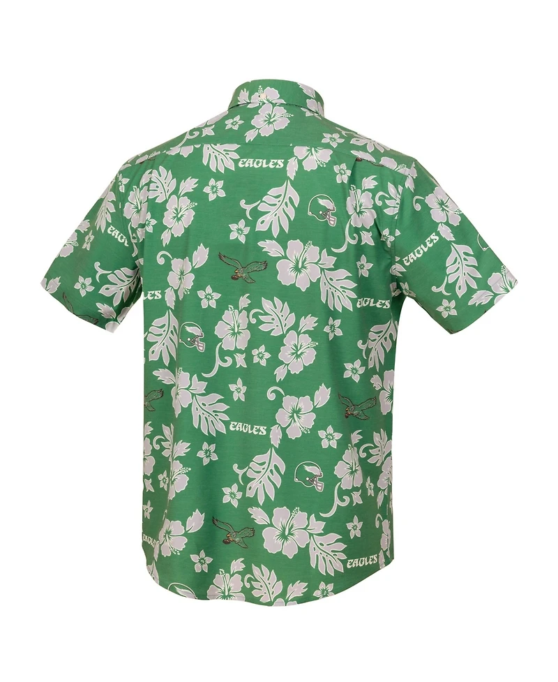 Reyn Spooner Men's Kelly Green Philadelphia Eagles Kekai Performance Button-Down Shirt