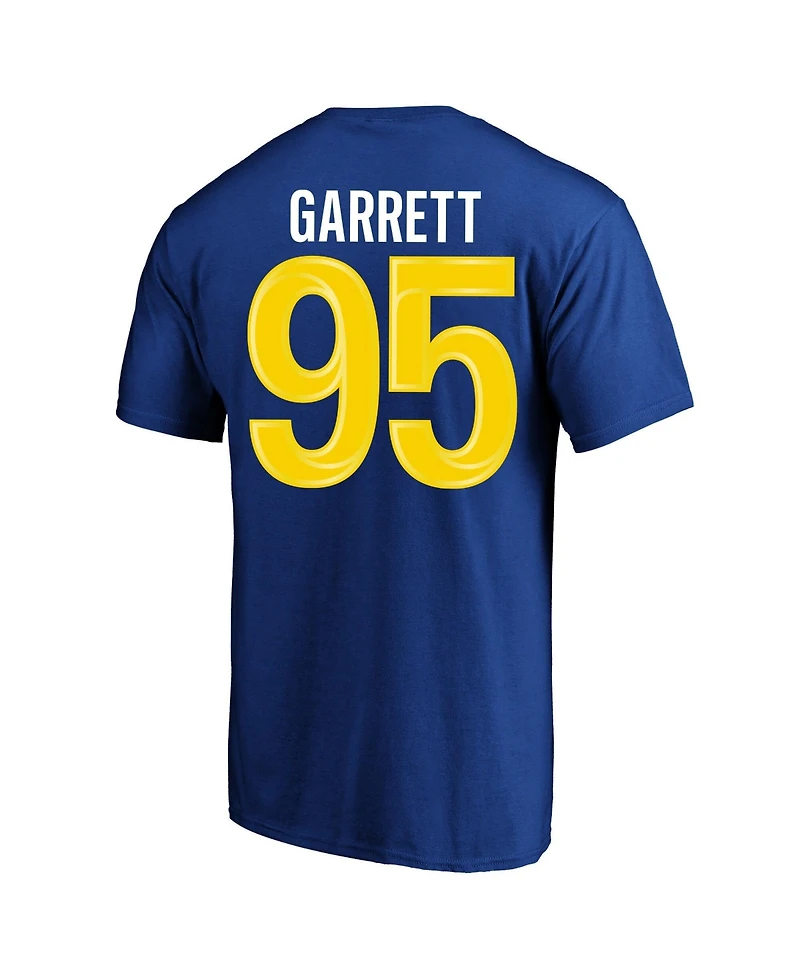 Fanatics Men's Myles Garrett Royal Los Angeles Rams Big & Tall Name Number T-Shirt