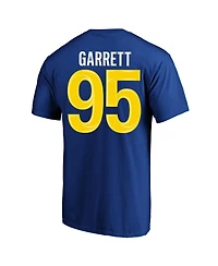 Fanatics Men's Myles Garrett Royal Los Angeles Rams Big & Tall Name Number T-Shirt