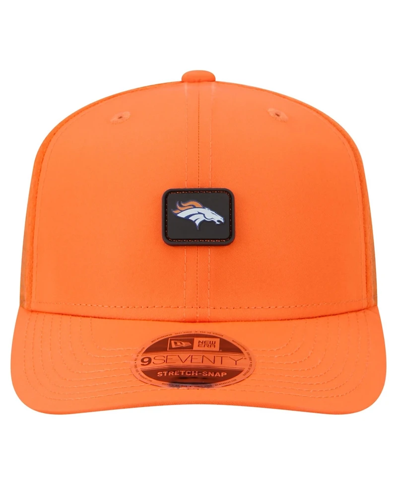 New Era Men's Orange Denver Broncos Micro Badge 9SEVENTY Adjustable Hat