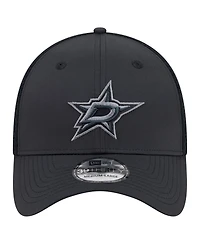 New Era Men's Black Dallas Stars Blackout 39THIRTY Flex Fit Hat