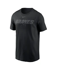 Nike Men's Black Atlanta Braves Tonal Club T-Shirt