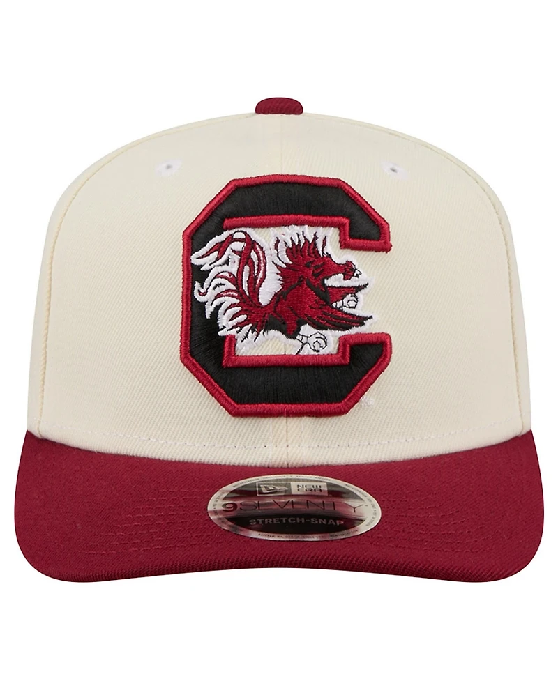 New Era Men's White/Garnet South Carolina Gamecocks America's 250th 9SEVENTY Adjustable Hat