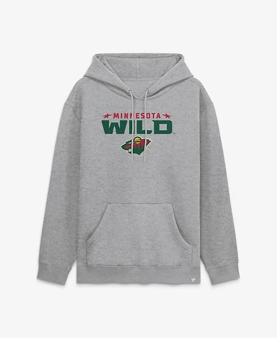 Fanatics Men's Heather Gray Minnesota Wild Home Fleece Hoodie