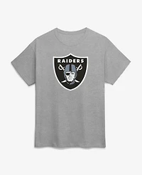 Logo Athletic Men's Gray Las Vegas Raiders Primary T-Shirt