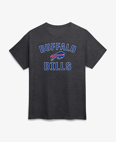 Logo Athletic Men's Charcoal Buffalo Bills Cotton Victory Arch T-Shirt