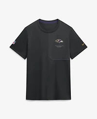 Nike Men's Black Baltimore Ravens Sideline Uv Dri-fit Coaches Shirt