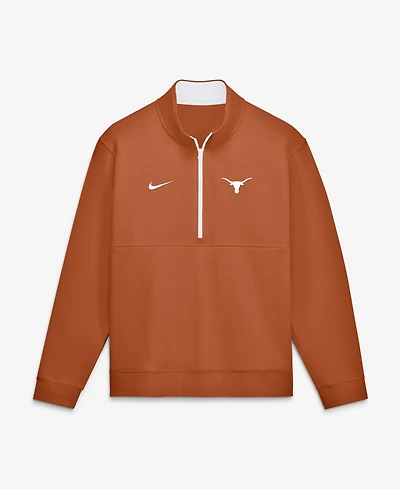 Nike Men's Texas Orange Longhorns Primetime Club Fleece Half-Zip Pullover Sweatshirt
