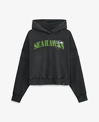 Fanatics Women's Black Seattle Seahawks Counter Run Pullover Hoodie