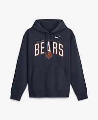 Nike Men's Navy Chicago Bears Expect Victory Club Fleece Pullover Hoodie