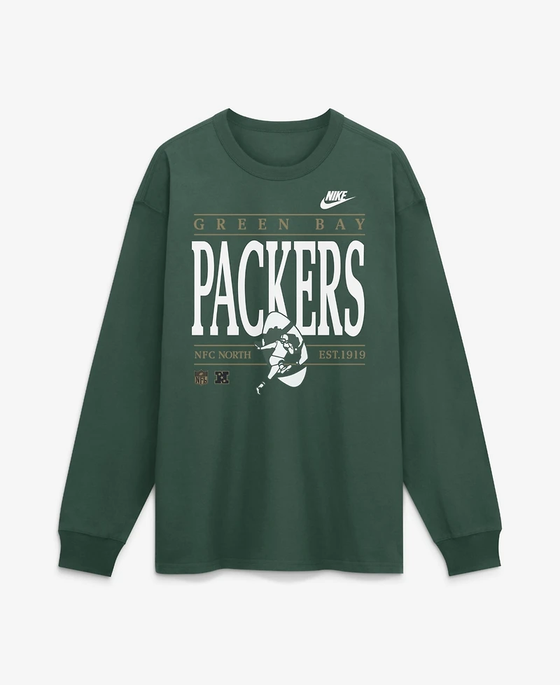 Nike Men's Green Bay Packers Red Zone Long Sleeve Max90 T-Shirt