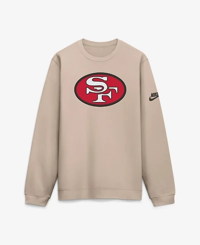 Nike Men's Sand San Francisco 49ers I-Formation Rewind Club Crew Sweatshirt