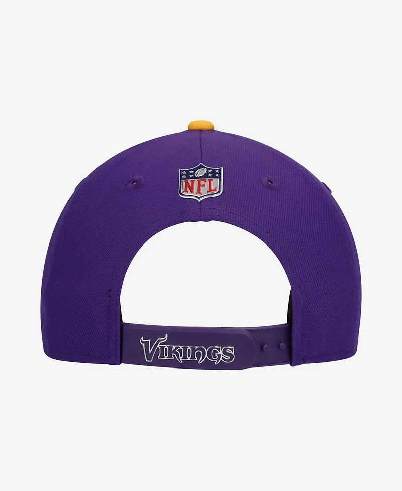 New Era Big Boys and Girls Purple/Gold Minnesota Vikings 2026 Nfl Draft Pre-Curved 9FIFTY Snapback Hat