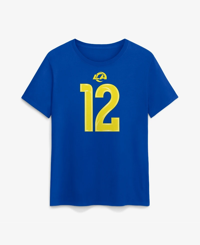 Nike Women's Puka Nacua Royal Los Angeles Rams Name & Number T-Shirt