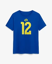 Nike Women's Puka Nacua Royal Los Angeles Rams Name & Number T-Shirt
