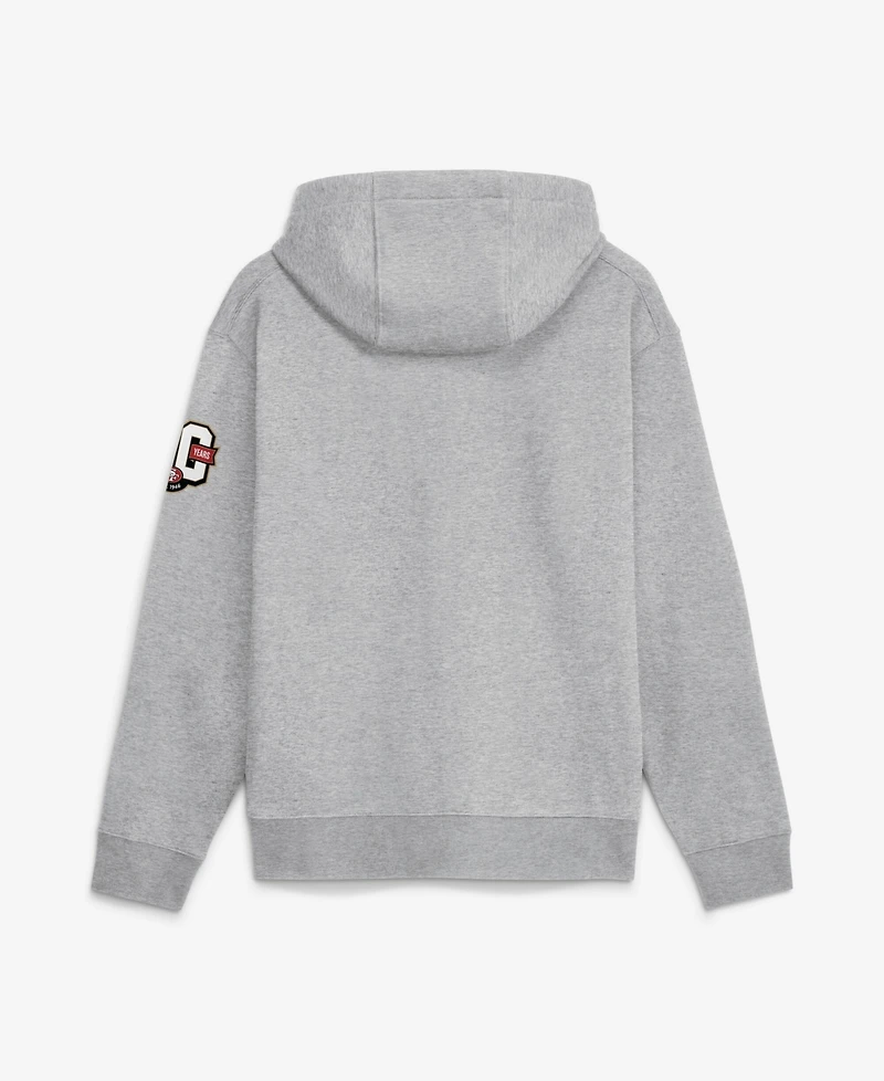 Nike Men's Heather Gray San Francisco 49ers 80th Anniversary Showdown Club Fleece Hoodie