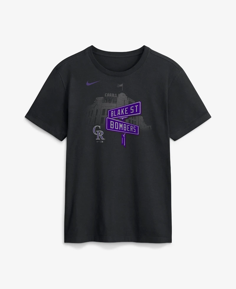 Nike Men's Black Colorado Rockies Local T-Shirt