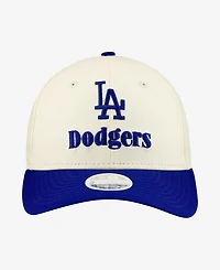 New Era Women's Cream/Royal Los Angeles Dodgers Primary 9FORTY M-Crown Adjustable Hat