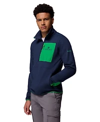Columbia Men's Navy Notre Dame Fighting Irish Hike Omni-Wick Half-Zip Pullover Sweatshirt