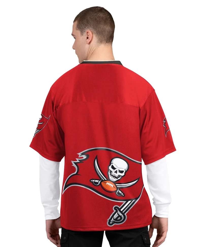 Starter Men's 2-Pack Red/White Tampa Bay Buccaneers Short Sleeve Long Combo Pack T-Shirt