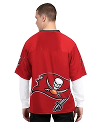 Starter Men's 2-Pack Red/White Tampa Bay Buccaneers Short Sleeve Long Combo Pack T-Shirt