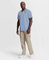 Nike Men's Light Blue/White Tennessee Volunteers Striped Dri-fit Polo Shirt