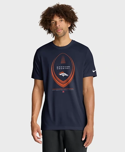 Nike Men's Navy Denver Broncos Big & Tall Legend Icon Dri-fit T-Shirt