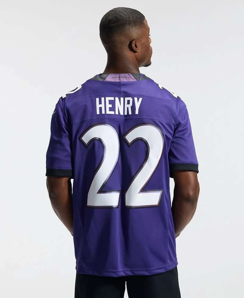Nike Men's Derrick Henry Purple Baltimore Ravens Team Vapor F.u.s.e. Stitched Limited Jersey