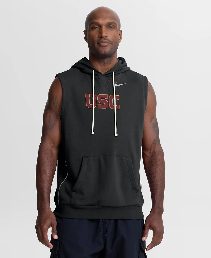 Nike Men's Black Usc Trojans 2026 Sideline Sleeveless Dri-fit Hoodie