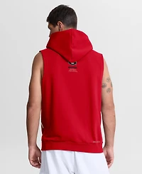 Nike Men's Red Georgia Bulldogs 2026 Sideline Sleeveless Dri-fit Hoodie