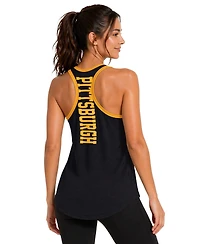 G-iii 4Her by Carl Banks Women's Black Pittsburgh Steelers Tater Ii Racerback Tank Top