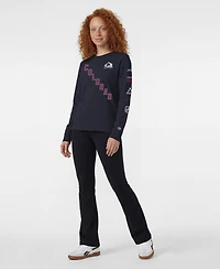 Champion Women's Navy Colorado Avalanche 2-Hit Long Sleeve T-Shirt