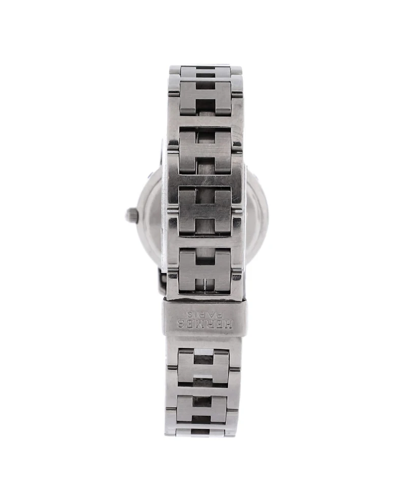 Pre-Owned Hermes Clipper Quartz Watch in Stainless Steel 24mm