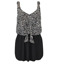 Lascana Women's Animal Print Swim Dress