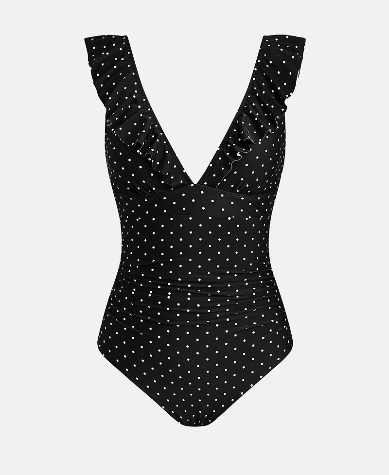 Cupshe Women's Ruffled Lace Up One Piece Swimsuits