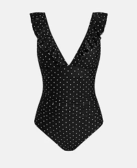 Cupshe Women's Ruffled Lace Up One Piece Swimsuits