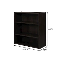 Bison Office Bookcase with Sturdy Wood Shelves for Home Storage