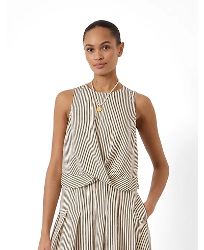 Hush Women's Front Knot Crop Top