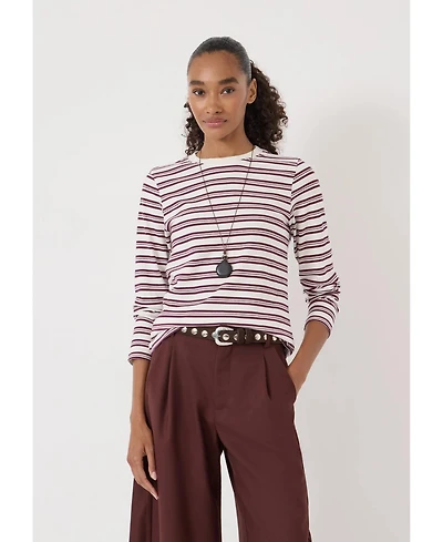 Hush Women's Mia Stripe Slim Long Sleeve Top