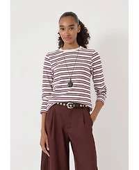 Hush Women's Mia Stripe Slim Long Sleeve Top