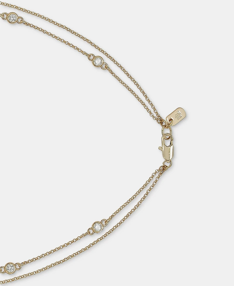 Lauren Ralph Lauren Cubic Zirconia 17" Layered Pendant Necklace