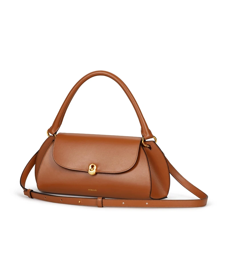 Noirgaze Scallop Calf Leather Bag